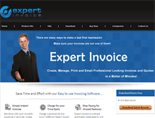 Tablet Screenshot of expert-invoice.com